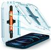 Spigen Glas.tR EZ Fit Vetro Temperato compatibile con iPhone 12 Pro Max, 2 Pezzi, Cristallino, Durezza 9H Pellicola prottetiva