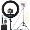 EOTO LIGHT Luce ad Anello LED 48CM, Ring Light 2900-6000K Dimmerabile con Stativo di Luce, Ricevitore Bluetooth per Telefono, Streaming Live, Videoconferenza, Youtube, TikTok
