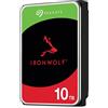 Seagate IronWolf, 10 TB, Hard Disk SATA da 6 GBit/s, HDD, CMR 3,5 7.200 RPM, Cache da 256 MB per NAS con Sistema RAID, 3 anni di servizi Rescue (ST10000VN0004)