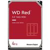 Western Digital WD RED Unità Interna per NAS da 4 TB, 5400 Giri/Min, SATA 6 Gb/s, SMR, 256 MB di Cache, 3.5, Hard disk meccanico