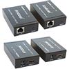 Topolenashop HDMI extender ethernet cavo di rete lan over cat5e cat6 60 metri hdmi 3d 1080p