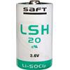 LUXBAT Batteria al Litio SAFT LSH20 3,6V 13Ah formato D Torcia ER34615M