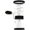 Westmark Macinatore per noci con contenitore graduato, Volume: ca. 275 ml, Acciaio inox/Plastica, Nero/Trasparente, 97702270