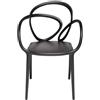 QEEBOO set da 4 sedie LOOP CHAIR senza cuscino - 2x30001BL