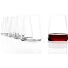 Stölzle Lausitz 1590022 - Bicchieri di vino rosso, Trasparente, 520 ml, Set di 6