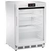 Amitek Espositore refrigerato in acciaio verniciato bianco - mod. akd200fg - statico - display digitale - capacità lt 140 - n. 1 porta a vetri - temperatura -18ºc - dimensioni cm l 60 x p 60 x 85,5 h - peso kg 45