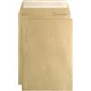 Clairefontaine 744C - Scatola da 500 buste Kraft Scanalate Marrone B5-176x250 mm - Autoadesive - 90g/m²