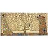 LuxHomeDecor Gustav Klimt L'Albero della Vita 100x50 cm Quadro Stampa su Tela con Telaio in Legno