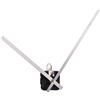 Hicarer Lungo Albero ad Alta Torsione Meccanismo Movimento Orologio con Lunghe Lancette Dritte 250 mm/ 9.8 Pollici (Argento)