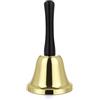 VABNEER Tea Hand campana di metallo Campanello Di Metallo Ristorante Dinner Bell reception Bell Per Hotel Reception Reception Ristorante Eventi di nozze, Food Line, Ringing, Bell Alarm e ect (Oro)