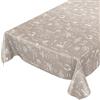 ANRO, tovaglia cerata lavabile, beige moderno, retrò Indutrie Cafe, 160 x 140 cm