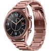 SUNDAREE Cinturino Compatibile con Samsung Galaxy Watch 3 41MM SM-R850/Garmin Venu SQ 2/Honor MagicWatch 2 42MM/Amazfit GTR MINI/Ticwatch E3,20MM Bronzo Uomo Metallo Acciaio Orologio Ricambio Band