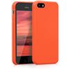kwmobile Custodia Compatibile con Apple iPhone SE (1.Gen 2016) / iPhone 5 / iPhone 5S Cover - Back Case per Smartphone in Silicone TPU - Protezione Gommata - arancione