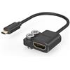 SMALLRIG Cavo Adattatore per Cavo 4K Ultra Sottile Micro Maschio a Completo Femmina 14 cm (D ad A) - 3021