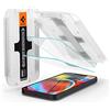 Spigen Glas.tR EZ Fit Vetro Temperato compatibile con iPhone 13 Mini, 2 Pezzi, Resistente ai Graffi, Durezza 9H Pellicola prottetiva