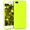 kwmobile Custodia Compatibile con Apple iPhone 7 Plus/iPhone 8 Plus Cover - Back Case per Smartphone in Silicone TPU - Protezione Gommata - giallo fluorescente