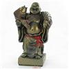 lachineuse - Statuetta Buddha Rieur Pesce & Abondanza - Statua Buddha 12,5 cm Colore Bronzo - Decorazione Feng Shui - Oggetto decorativo Zen cinese per interni - Idea regalo Cina Asia portafortuna