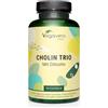 Vegavero Colina Trio | Bitartrato + Citicolina + Fosfatidilcolina | per Fegato e Metabolismo | Certificato in Laboratorio | Vegano e Senza Additivi | Vegavero®