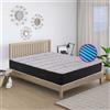 Geemma Materasso memory ortopedico e anatomico a zone differenziate con tessuto anallergico e antimicrobico H23 - SILVER RELAX 150x190 cm - Geemma