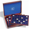 Leuchtturm Presentation Case VOLTERRA Trio de Luxe, Each Tray for 35 2-Euro Coins in Capsules