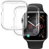 CCLKHY 2 Pezzi Cover Compatibile con Apple Watch Series 1 2 3 38mm Cover Morbide, Custodia Proteggi Schermo Trasparente TPU, Protettiva Case per iWatch Series 1 2 3 38mm