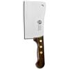 AUSONIA - Mannaretta da cucina manico legno Mannaia da macellaio per taglio carne con lama inox Cm 16