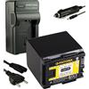 PATONA Caricabatteria + Batteria BP-820 Compatibile con CanonBP-819 HF-G30 XA20 XA25 LEGRIA HF M300 M400 S1400