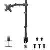 Suptek Supporto singolo per monitor, 1 monitor per monitor da 13 a 32 pollici, supporto da scrivania (asta da 80 cm), supporto per monitor MD6821