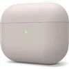 elago Liquid Hybrid Custodia Cover AirPods Pro Design Per AirPods Pro Cover - Triplo Strato di Protezione, Protezione Perfect Shockproof, Custodia in Silicone Liquido (Pietra Beige)
