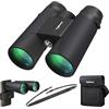 Kylietech Binocolo Professionale Alto Ingrandimento - Prisma BaK-4 e Lente FMC, Impermeabile, Messa a Fuoco Veloce, 12x42 Binocolo con Adattatore Telefonico per Birdwatching, Escursionismo, Caccia