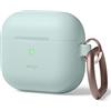 elago Custodia Silicone Compatibile con AirPods 3 Cover Case - Premium in Silicone, Supporta la Ricarica Wireless, Protezione Antiurto (Menta Verde)