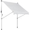 Outsunny Tenda da Sole da Esterno a Rullo con Manovella, Altezza e Angolazione Regolabile, 200x150cm|Aosom