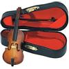 GEWA Strumento in miniatura - Violoncello in legno con arco - Lunghezza ca. 11 cm - Strumento decorativo - Idea regalo per amanti della musica