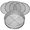 Sterico Siebmeister 5000, 5in1 setaccio da giardino dotato con 5 maglie intercambiabili Ø 3,5,8,10,12 mm fine, per terra, sassi, compost, sabbia, pietrisco e semenza, Ø di 30 cm, metallo, indossidabile