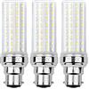 HZSANUE LED Lampadina Mais 20W, B22 Lampadina Baionetta, 3000K Bianco Caldo, 2200LM, 150W Lampadine Incandescenza Equivalenti, Non Dimmerabile, Confezione da 3