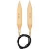 KnitPro KP35805 Basix Birch: Knitting Pins: Circular: Fixed: 120cm x 30.00mm, Birchwood, Multi-Colour, 120cm x 30mm