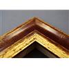 Artecentro Cornice Dorata per Quadri - Oro/Colore con o Senza passepartout in Legno-Varie Misure (Oro/Rosso, 50 x 70)