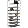 TecTake Scaffale scarpiera a ripiani portascarpe porta scarpe armadio mobile - disponibili in diverse misure - (8 ripiani | no. 402105)