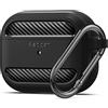 Spigen Rugged Armor Progettato per Apple AirPods Pro Custodia Cover Case (2019) -Nero Opaco