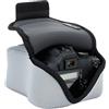 USA GEAR Custodia Per Fotocamera Digitale DSLR/Custodia Per Fotocamera SLR con Protezione In Neoprene, Cinghia Per Cintura e Accessori - Compatibile con Nikon D3400/Pentax K-70 e altro - Grigio