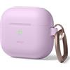 elago Custodia Silicone Compatibile con AirPods 3 Cover Case - Premium in Silicone, Supporta la Ricarica Wireless, Protezione Antiurto (Lavanda)