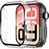 Diruite 2 Pezzi Cover per Apple Watch SE 3/2/1 /Series 6 5 4 40mm Vetro Temperato Pellicola Protettiva,PC Rigido Case Protettiva Ultrasottil Custodia,Trasparente,40mm