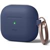 elago Custodia Silicone Compatibile con AirPods 3 Cover Case - Premium in Silicone, Supporta la Ricarica Wireless, Protezione Antiurto (Blu Scuro)