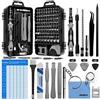 oGoDeal Kit Riparazione Smartphone 127 in 1 Set Cacciaviti Multiuso di Percussione Riparazione per Occhiali, Orologio,PS4, Macbook,Switch, Pc portatile,Tablet, Laptop, Elettronica (Grigio)