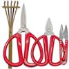 R&R SHOP Kit Forbici di Precisione Bonsai - Trimming, Potatura di Bonsai, Tagli di Precisione e di Piccoli Rami e Radici, Rakè di Bamboo - Set di 4