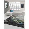 Teppich-Traum Traum Tappeto Designer Tappeto Moderno Tappeto del Salotto Il Motivo Floreale Grigio Turchese Verde e Bianco Größe 120x170 cm