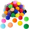 Pllieay 60pcs 5 CM soffici pompons palle assortite pompons per fai da te creativo decorazioni artigianali, 15 colori