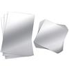 BBTO Set di 9 fogli adesivi a specchio flessibili, non in vetro, plastica, piastrelle, adesivi da parete, 15 x 15 cm e 15 x 23 cm.