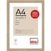 DEHA Design cornice per foto, 21 x 29,7 cm (A4), legno, Rovere, cornice per documentiper appenderein formato verticale e orizzontale, vetro sintetico, Fontana
