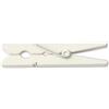 LWR CRAFTS Mollette da bucato in legno 1-7 / 8 4,8 cm 50 pezzi per confezione (bianco)